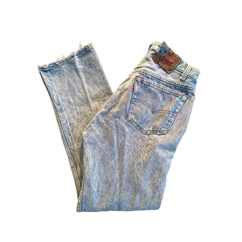 Vintage‎ 532 Levis Red Tab Acid Wash Button Fly Blue Mens 33x30 Jeans 1980's XX